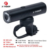 X-TIGER Bicycle Light Rainproof Type-C Charging Bike Light 1500LM Handlebar Lamp MTB Road Highlight Bicycle Accessories