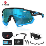 X-TIGER Cycling Glasses Polarized Men's Dual-purpose Bicycle Eyewear UV400 Windproof New Original Design Frame Sports Sunglasses
