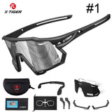X-TIGER Cycling Glasses Polarized Men's Dual-purpose Bicycle Eyewear UV400 Windproof New Original Design Frame Sports Sunglasses