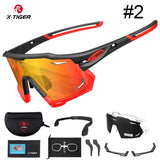 X-TIGER Cycling Glasses Polarized Men's Dual-purpose Bicycle Eyewear UV400 Windproof New Original Design Frame Sports Sunglasses
