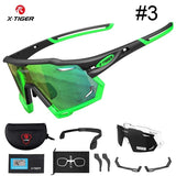X-TIGER Cycling Glasses Polarized Men's Dual-purpose Bicycle Eyewear UV400 Windproof New Original Design Frame Sports Sunglasses