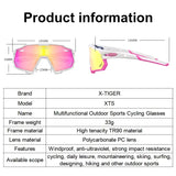 X-TIGER Cycling Sunglasses New Original Design White Frame Sports Glasses UV400 Esay Install Polarized Bicycle Men MTB Racing