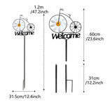 Yard Art Decor Stakes Lawn Patio Garden Sunflower Spinners Sign Landscape Accessories For Gardens Parks Terrace Courtyards