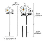 Yard Art Decor Stakes Lawn Patio Garden Sunflower Spinners Sign Landscape Accessories For Gardens Parks Terrace Courtyards