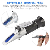 Yieryi 0~40% Brix 0~25% Alcohol Double Scale Wine Refractometer Handheld Sugar Concentration Meter ATC