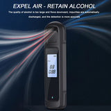 Yieryi Alcohol Breath Tester Digital LCD Backlight Breathalyzer Instrument Mini Professional Alcohol Concentration Test Tool
