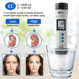 Yieryi COM300 PH Meter 3 In 1 PH EC TDS Temp Detector Monitor ATC Aquarium Swimming Pool Water Quality Tester Conductivity Tool