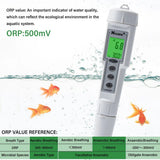 Yieryi Digital PH ORP Meter Aquaculture Pond Water Quality Analyzer Tester Oxidation-Reduction Monitor ATC for Swimming Pool Sp