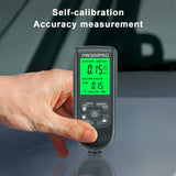Yieryi HW-300PRO Thickness Gauges 0-2000UM Coating Paint Thickness Measurement Tools for Laboratory Metal Processing Workshop