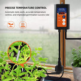 Yieryi Heat Mat Thermostat with Temperature Needle 0-60°C Plant Pet Thermostat Controller for Greenhouse Seedling Reptiles