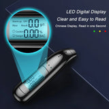 Yieryi High Precision Digital Alcohol Breath Breathalyzer Instrument 0.000-0.199%BAC Alcohol Tester Drunk Driving Check Tool
