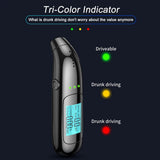 Yieryi High Precision Digital Alcohol Breath Breathalyzer Instrument 0.000-0.199%BAC Alcohol Tester Drunk Driving Check Tool