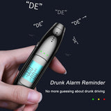Yieryi High Precision Digital Alcohol Breath Breathalyzer Instrument 0.000-0.199%BAC Alcohol Tester Drunk Driving Check Tool