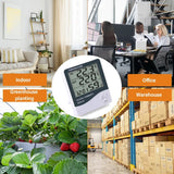 Yieryi LCD Screen Digital Temperature Humidity Meter Mini Indoor Thermometer Humidity Sensor for Greenhouse Office Warehousen