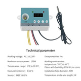 Yieryi Micro Thermostat Digital WHT-01 Temperature Controller 0℃-99.9℃ Temperature Switch Monitor 110V-220V