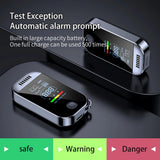 Yieryi Mini Digital Breath Meter Breathalyzer Alcohol Breath Detector Tester 50 Sets Data Records Tool With Warn 0.000~0.199%BAC