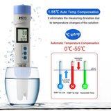 Yieryi New COM100 EC/TDS/TEMP Water Quality Meter High Precision Aquarium Pool Monitor Conductivity Detector Purity Tester Pen