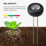 Yieryi New Soil PH Meter Metal Dual Probe Mode Moisture Sensor Detector Garden Plant Flower Vegetables Soil Fertility Analyzer