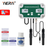 Yieryi New WIFI Smart Aquarium PH TDS Meter Hydroponics SPA Online Tester with Relay Output 0~19990ppm Water Purity PPM/T Tester
