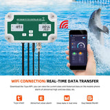 Yieryi New WIFI Smart Aquarium PH TDS Meter Hydroponics SPA Online Tester with Relay Output 0~19990ppm Water Purity PPM/T Tester