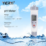 Yieryi PH Monitor Portable Digital Water Quality Meter PH-20 LCD Backlight Digital Aquariums Pools Drinking PH Tester