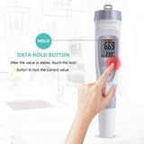 Yieryi Portable PH Meter LCD Digital Water Quality Monitor 0-14 PH Pen Type Precision Aquariums Pools Instrument PH-220 Tester