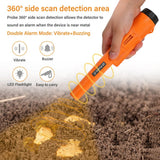 Yieryi Smart 360° Side Scan Metal Detector with 20CM scale IP68 Waterproof Metal Locator Vibration Buzzer Alarm Positioning Rod