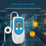 Yieryi U07B USB Temperature Data Logger Drugs Refrigerated Transport with 34560 Points Recording Reusable RH TEMP Recorder