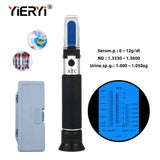 Yieryi Urine Serum Protein Refractometer ATC Clinical Medical Physiological Fluid Concentration Meter Refractive Plastic Box