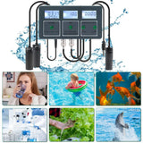 Yieryi WiFi Tuya Smart PH ORP TDS EC SALT S. G TEMP CF Monitor Meter Online Aquarium Water Quality Tester Data Logger Controller