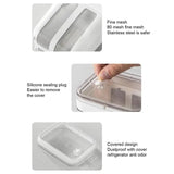 Yogurt Strainer Fine Mesh Yogurt Maker Strainer 1100ml Yogurt Filter Whey Separator 304 Stainless Reusable Kitchen Gadgets Home