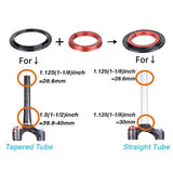 ZTTO Bicycle Headset 42mm 44mm 56mm ZS44 IS42 IS52 ZS56 1-1/8" 28.6mm Straight Cone Tube Fork Bike Frame 4444S 4456ST 4252ST