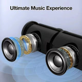 Zealsound Portable Bluetooth Speaker with 3D Loud Stereo Sound, Outdoor Speakers with RGB Lights Dual Pairing for Home Party