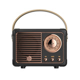 Retro Hifi Stereo Bluetooth V5.0 Speaker Portable Wireless Vintage Speaker Plastic 3W Full-range 50hz-20khz Music Player