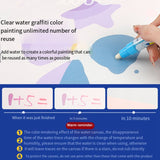 Water Doodle Mat - Kids Reusable ,Drawing Toy, Mess-Free Coloring Writing Board With Animal World Pattern Easy To Use