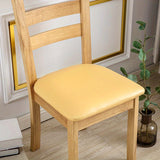 PU leather chair waterproof - removable cushion cover for decorative dining chairs