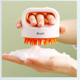 Artifact shampoo washed her hair massage ms silicone brush catch head man