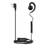 walkie talkie roll up headphones with K-head/M-head needle rotatable horn ear hooks for both left and right ears