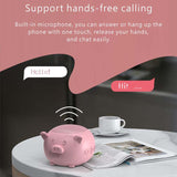 Wireless Bluetooth 5.0 Speaker Cute Pig Subwoofer Audio Music Player Portable Hands-Free Speakers Support TF Card Play