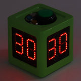 Cube Timer 1.4inch 4 Sided Digital Shot Countdown Stopwatch for Private Poker Chess Casinos