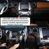 Center Console Air Conditioning Outlet Panel Decorative Frame for Toyota Tundra- 2014-2020, ABS Carbon Fiber