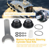 Front Mount HC5375 Hydraulic Steering Cyder Seal Kit with Pin Wrench for SeaStar HC5345 HC5340