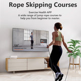 Intelligent voice jump rope with Smart Counter With HD LED display Adjustable Steel Skipping Rope for Fiess and Workout