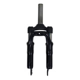 14 Inch Folding Bike Travel Suspension 390x82mm Quick Release Oil Spring Fork Disc Brake Bicycle Parts Black Accessory