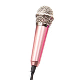 Portable 3.5mm Stereo Studio KTV Karaoke Mini Microphone For Cell Phone PC Mic