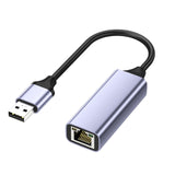 USB Ethernet Adapter USB3.0 PC Internet USB 1000Mbps Network Card RJ45 Type-C Gigabit 2.5G for Tablet Notebook