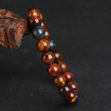 Women's And Men's Single Circle Colorful Pattern Ball Bead Bracelet