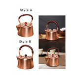 350ml Copper Teapot - Kung Fu Pot For Tea House, Home & Picnic