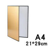 A3 Thickened Photography Cardboard Reflector Foldable Standing Shooting Still Life Supplement Light Black And White Edge Photo