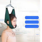 Portable Hanging Cervical Device Soft Neck Stretching Belt Pain Relief Metal Bracket Chiropractic Traction Cushion